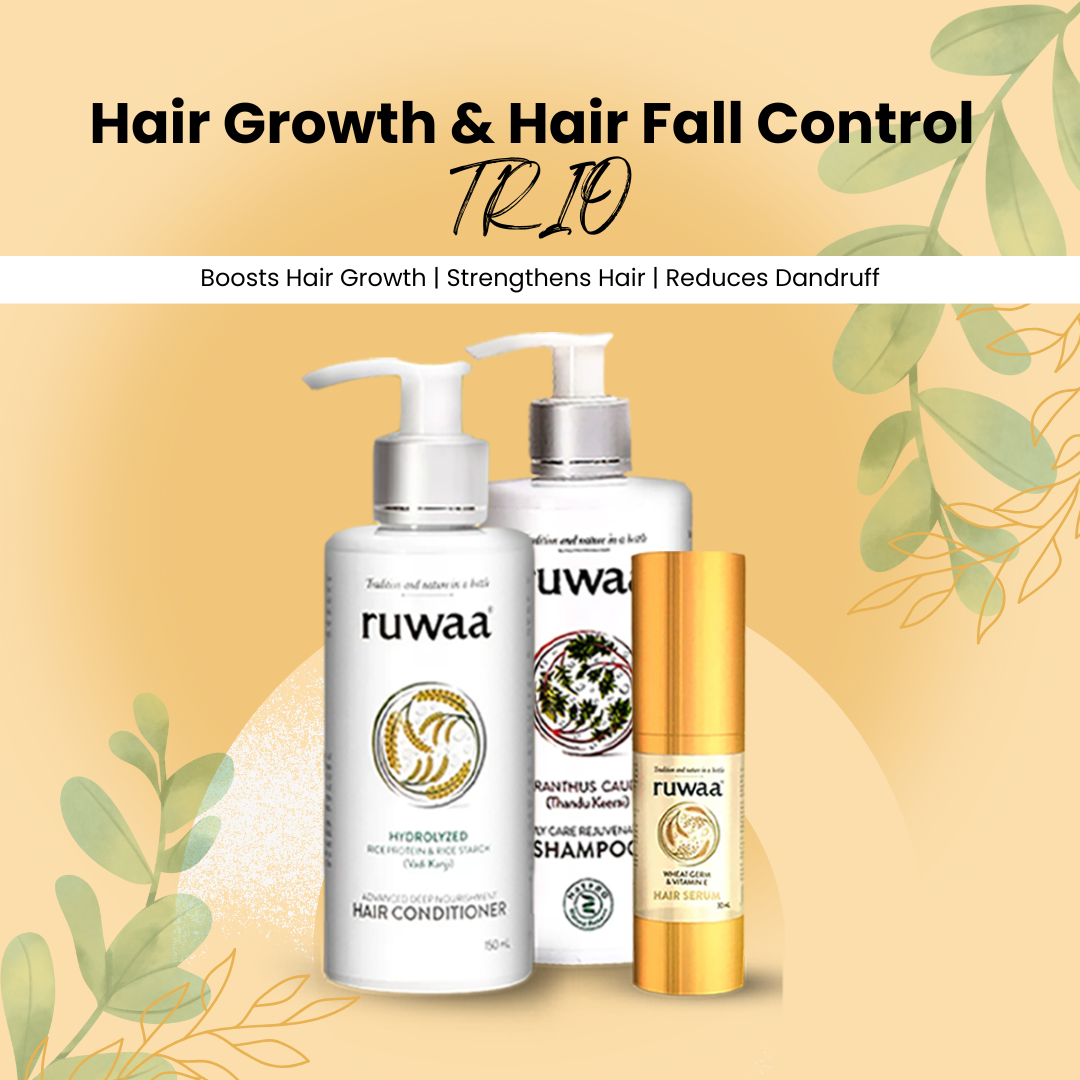 Hair Growth & Hair Fall control TRIO Boosts Hair Growth | Strengthens Hair | Reduces Dandruff