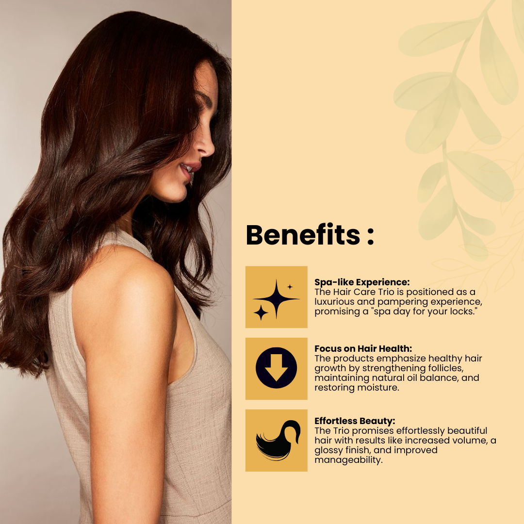 Hair Growth & Hair Fall control TRIO Boosts Hair Growth | Strengthens Hair | Reduces Dandruff