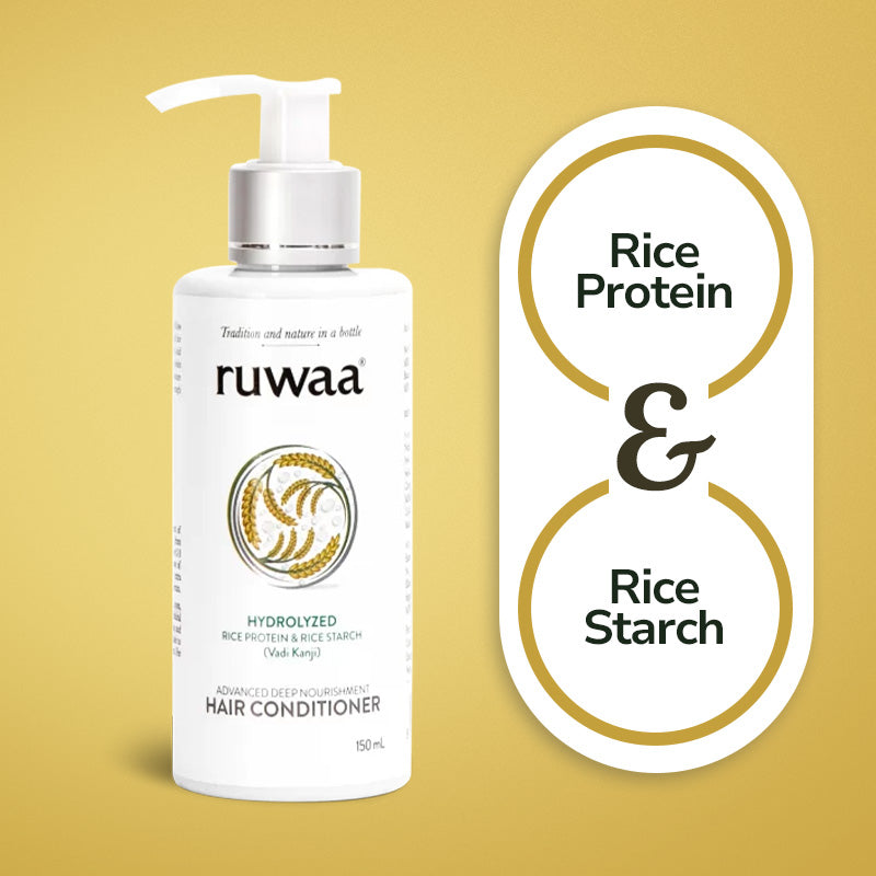 Hair Conditioner With Rice Protein & Starch For Frizz Free Hair