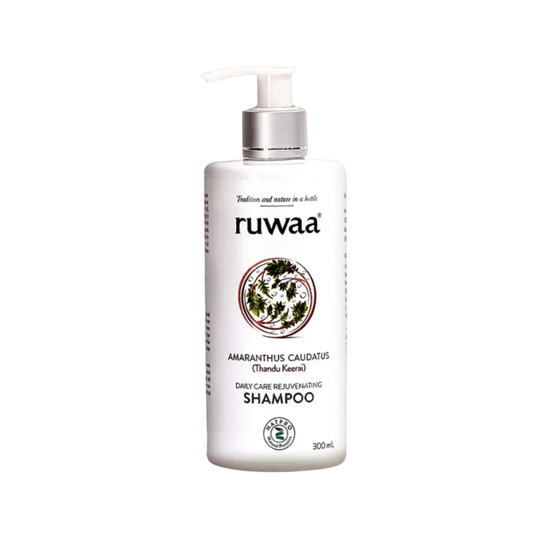 Ruwaa Daily Care Rejuvenation Shampoo with Amaranthus Extract 300ML Reduces hair Fall | Boosts healthy hair growth | Repair dry and damaged hair | Buy 1 Get 1 Hair Conditioner Free | Buy 1+1 shampoo free